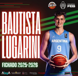 Bautista Lugarini, talento argentino con proyección internacional, para el Grupo Alega Cantabria
