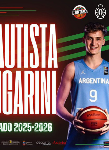 Bautista Lugarini, talento argentino con proyección internacional, para el Grupo Alega Cantabria