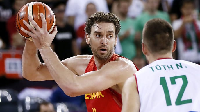 Pau Gasol, máximo anotador de la historia del Eurobasket
