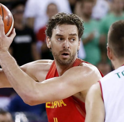 Pau Gasol, máximo anotador de la historia del Eurobasket