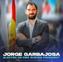 Jorge Garbajosa, presidente de FIBA Europa