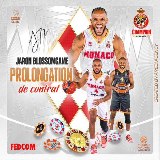 Jaron Blossomgame renueva contrato con AS Mónaco