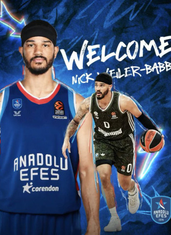 Anadolu Efes refuerza su perímetro con el Mejor Defensor de la Euroliga, Nick Weiler-Babb