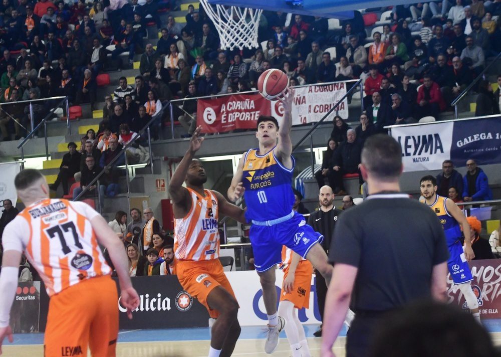 El Leyma Coruña se da un homenaje ante el San Pablo Burgos, 104-103