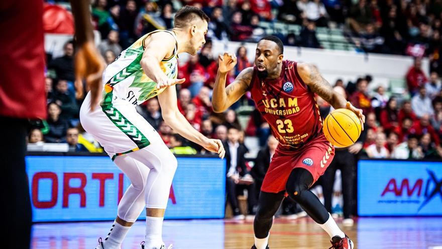 El UCAM Murcia se gusta en la Champions y doblega a Bilbao, 90-72