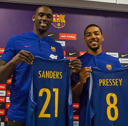Sanders y Pressey, con ganas de aportar en el Barça Lassa