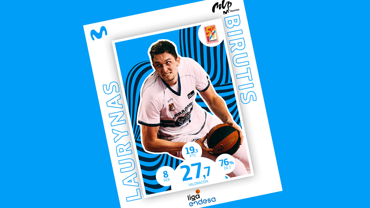Laurynas Birutis, MVP Movistar de septiembre