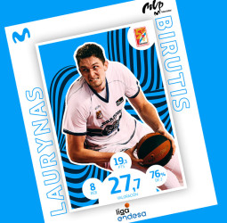 Laurynas Birutis, MVP Movistar de septiembre