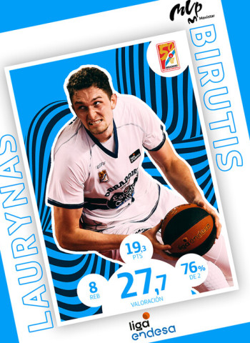 Laurynas Birutis, MVP Movistar de septiembre