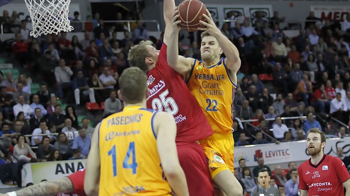 Tecnyconta Zaragoza no puede cortar la racha de Herbalife Gran Canaria (57-102)