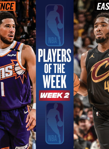 Devin Booker y Donovan Mitchell, jugadores de la semana NBA