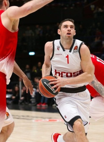 El Brose demostró más entereza en su juego que el Armani Milán (76-84)