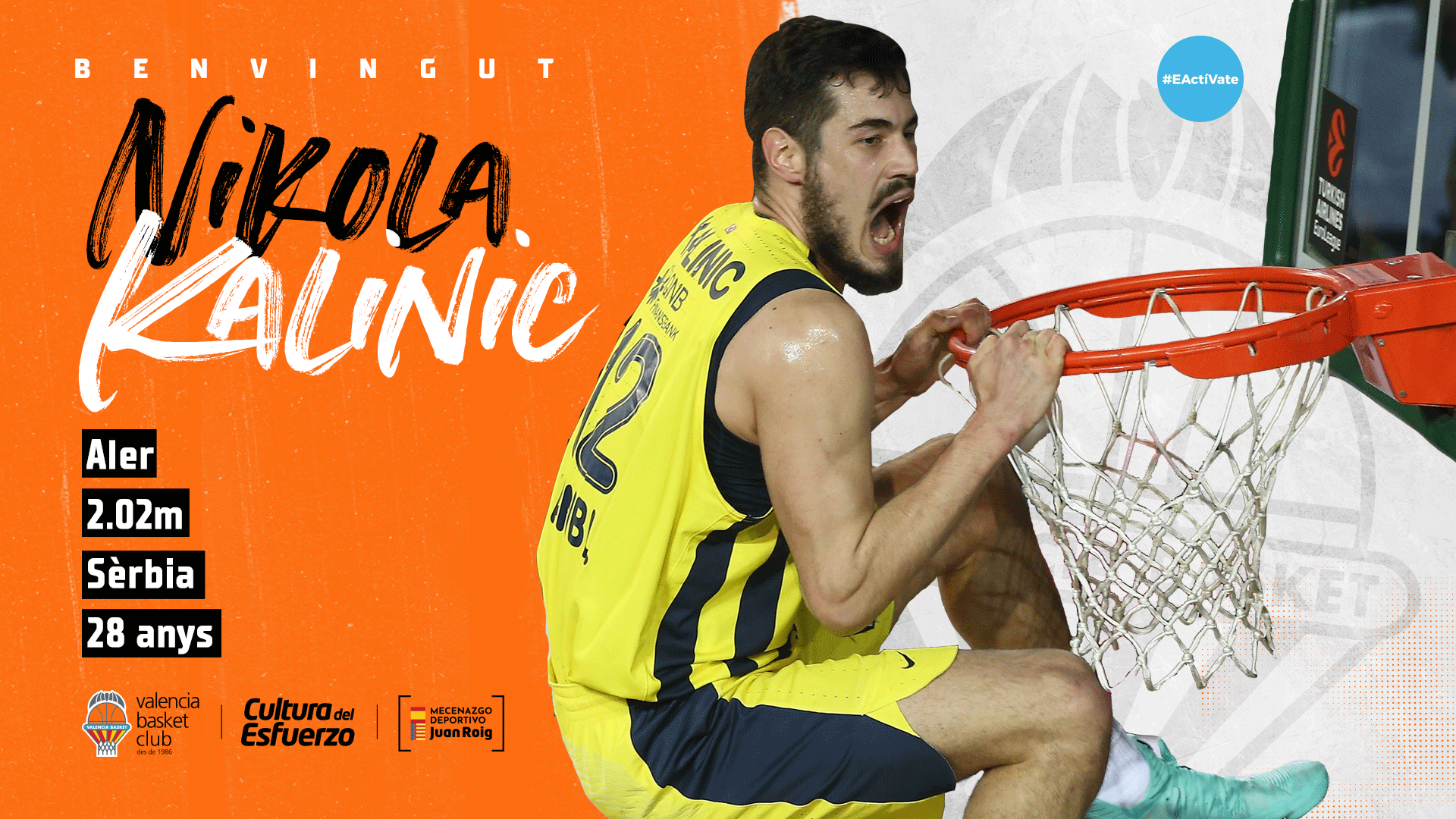 Valencia Basket alcanza un acuerdo con Nikola Kalinic para la próxima temporada