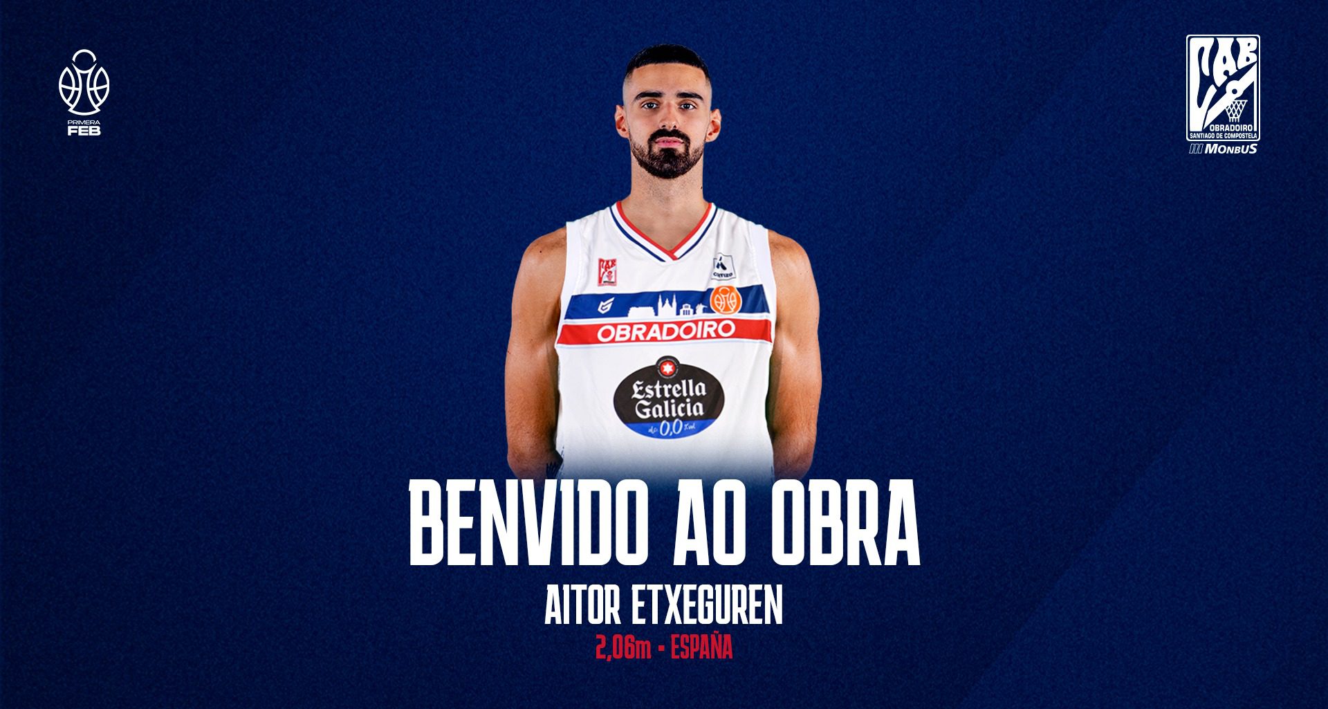 El Monbus Obradoiro cierra la incorporación de Aitor Etxeguren