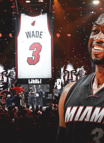 Los Miami Heat retiran el 3 de Dwyane Wade