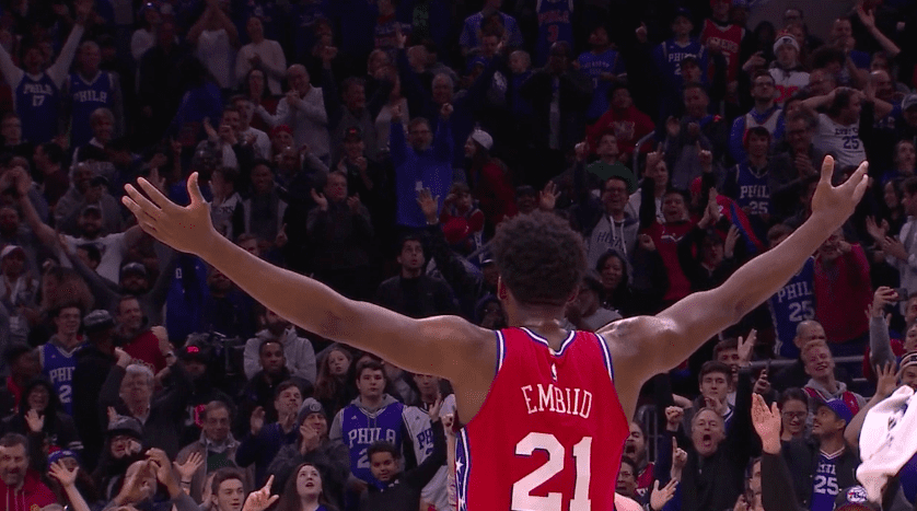 Joel Embiid y el trash talking