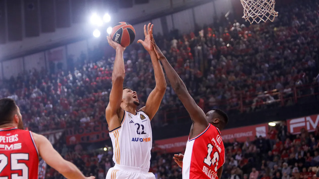 Gran victoria del Real Madrid en la cancha del Olympiacos, 71-77