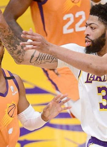 Los Lakers caen, Suns les empatan la serie y Davis se vuelve a lesionar (100-92) [2-2]