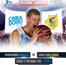 A la venta las entradas para el Rio Natura Monbus Obradoiro – Herbalife Gran Canaria en oficinas y página web
