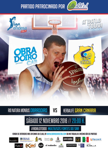 A la venta las entradas para el Rio Natura Monbus Obradoiro – Herbalife Gran Canaria en oficinas y página web