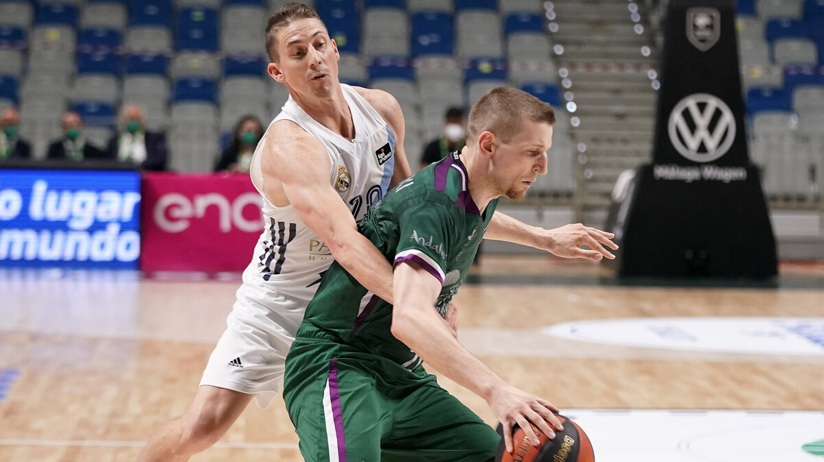 El Real Madrid vence al Unicaja y firma un pleno histórico como visitante (90-96)