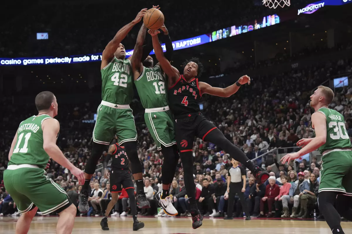 Los Celtics endosan la cuarta derrota consecutiva a los Raptors