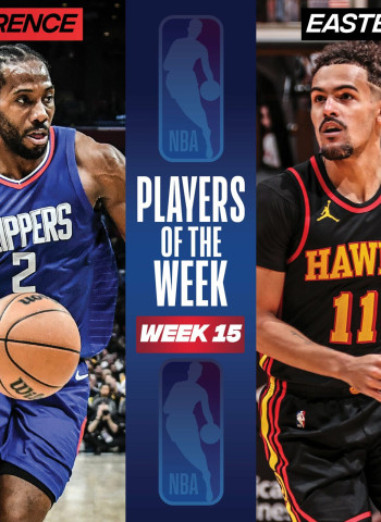 Trae Young y Kawhi Leonard, jugadores de la semana NBA