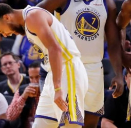 Desastre total en los Warriors. Stephen Curry se rompe la muñeca izquierda
