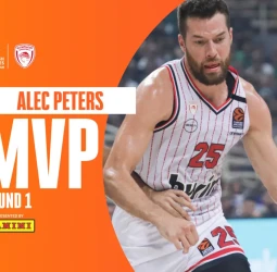 Alec Peters, de Olympiacos, MVP de la jornada 1 de la EuroLeague