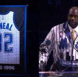 Los Orlando Magic retiran el "32" de Shaquille O`Neal