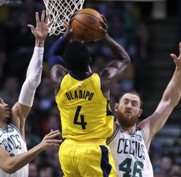 Oladipo lidera ante Celtics, Rockets suman una mas y Heat supera a Bucks
