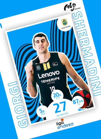 Giorgi Shermadini, MVP Movistar de enero