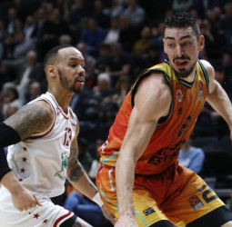 El tercer cuarto condena a Valencia Basket ante el EA7 Emporio Armani Milán (84-88)