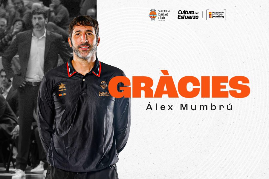 Álex Mumbrú no sigue al frente del primer equipo masculino de Valencia Basket