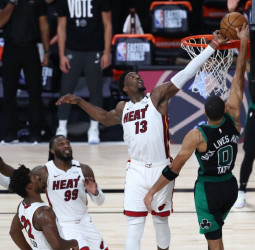 Los Miami Heat golpean primero en la final del Este (117-114) [0-1]