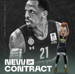 James Nunnally, una temporada más en el Partizan