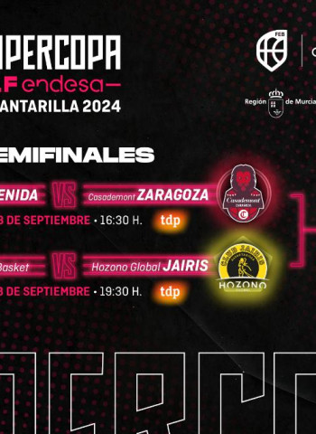 Perfumerías Avenida-Casademont Zaragoza y Valencia Basket-Hozono Global Jairis, semifinales de la Supercopa LF Endesa