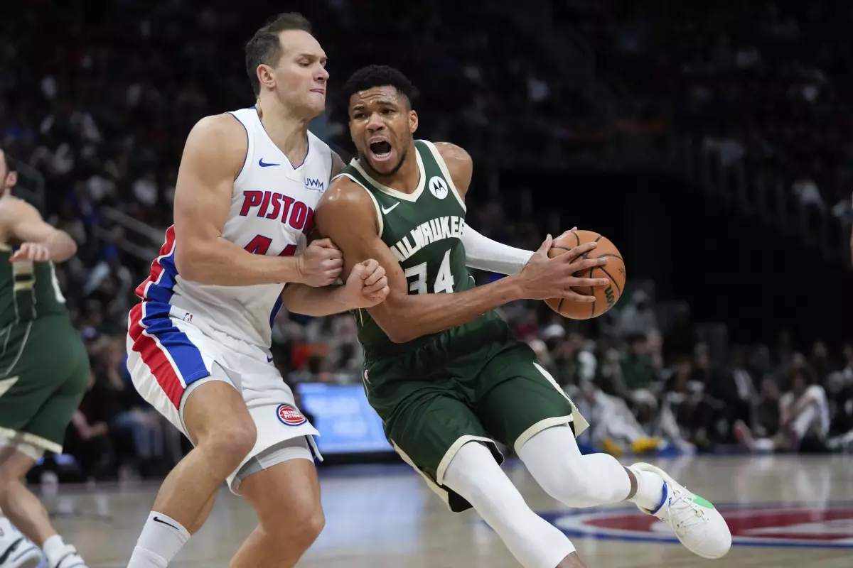 Antetokounmpo marca las distancias ante los Pistons