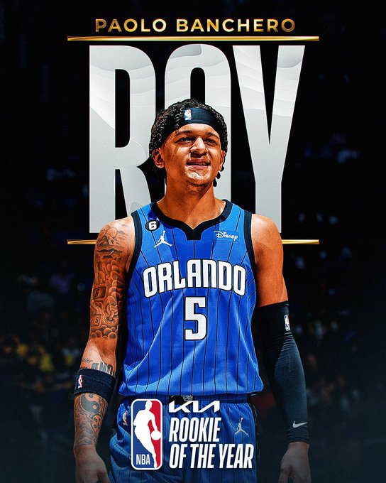 Paolo Banchero, novato del año en la NBA