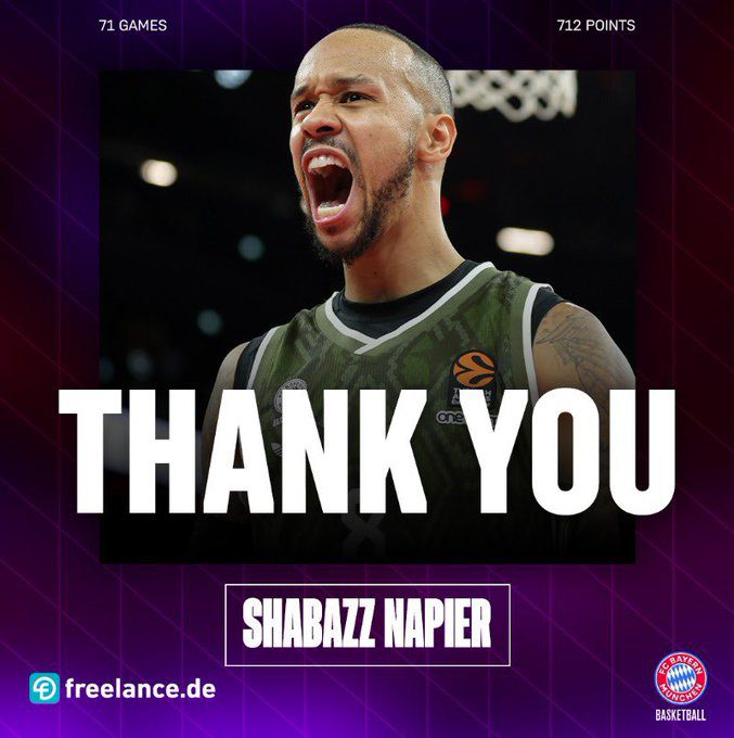 Shabazz Napier deja el Bayern Munich tras una única temporada