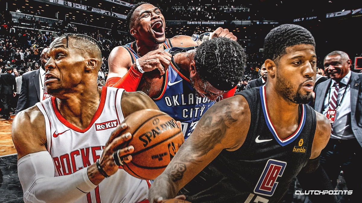 Rockets y Clippers podrían intercambiarse a Russell Westbrook y Paul George