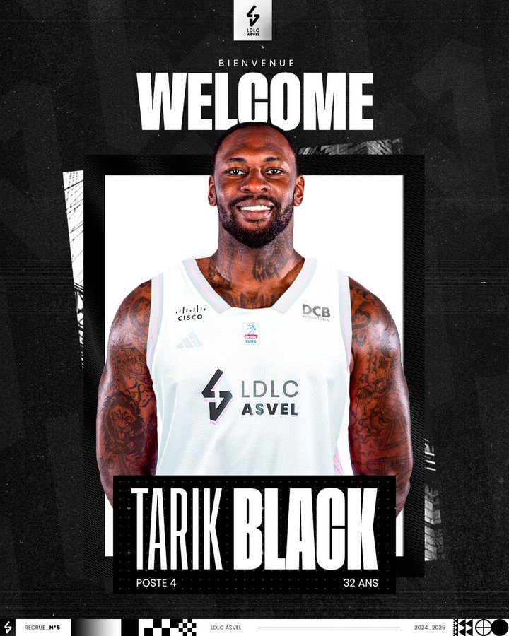 ASVEL Villeurbanne potencia su juego en la pintura con Tarik Black