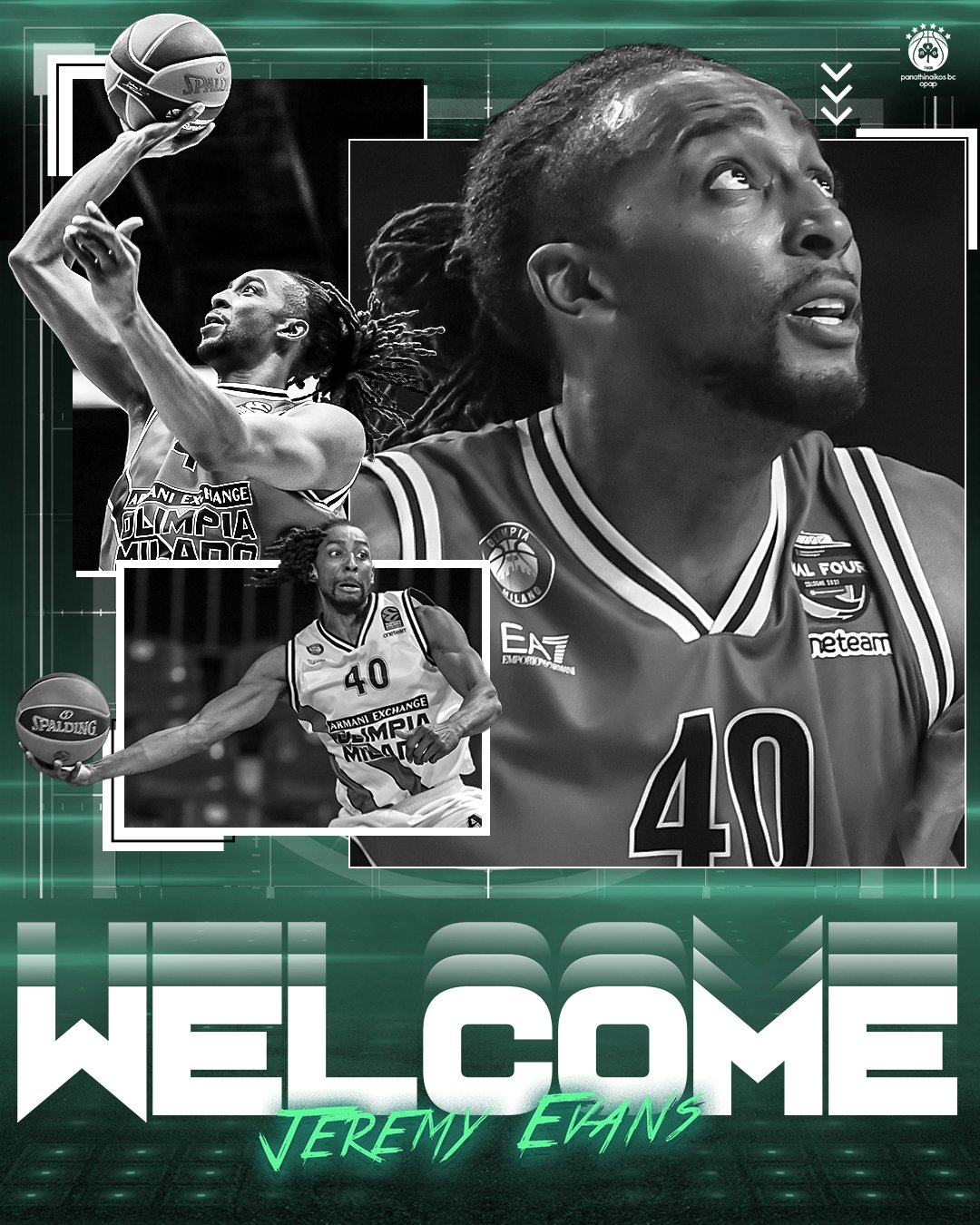 El Panathinaikos anuncia el fichaje de Jeremy Evans