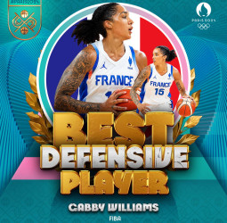 Gabby Williams es la Mejor Jugadora Defensiva de París 2024