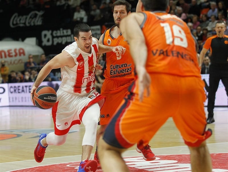 Valencia cae de nuevo y Estrella Roja se acerca a los Playoffs (82-86)