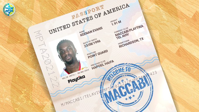 El Maccabi anuncia el fichaje de Keenan Evans