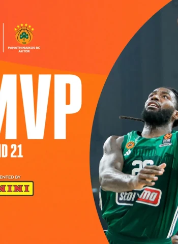 MVP de la Jornada 21º EuroLeague: Mathias Lessort, Panathinaikos AKTOR Atenas