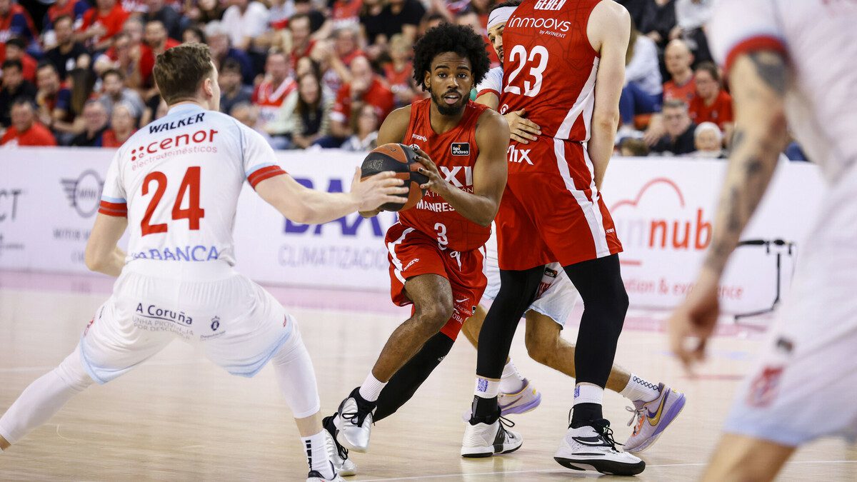 El BAXI Manresa se hace fuerte en el Nou Congost y domina el Obradoiro (80-65)