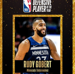 Rudy Gobert, Jugador Defensivo del año en la NBA