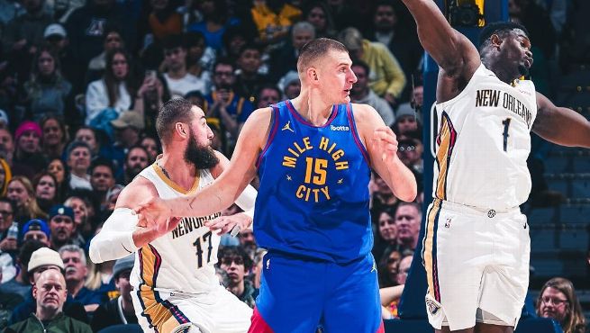 Solvente victoria de los Nuggets ante Pelicans, 113-125